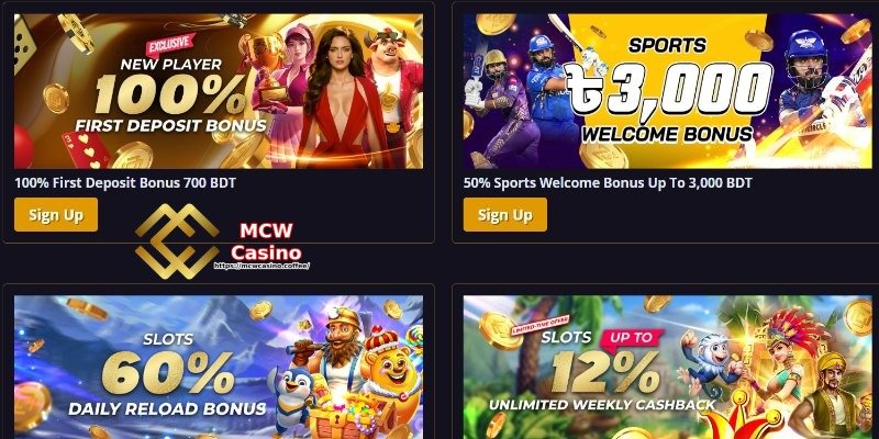 MCW CASINO সেরা প্রমোশনাল ইভেন্টস: এখনই অংশগ্রহণ করুন