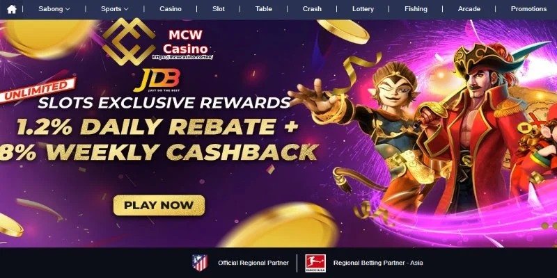 MCW Casino প্রথম ডিপোজিট বোনাস 100%