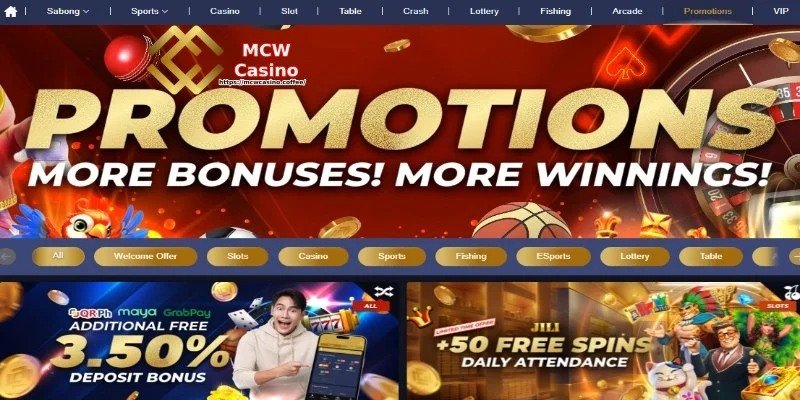MCW Casino প্রমোশনসের সারসংক্ষেপ